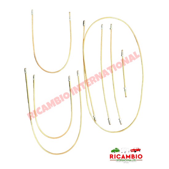 Complete Copper Brake Pipe Kit - Classic Fiat 500