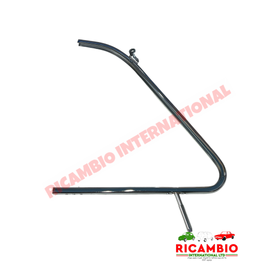 O/S Right Hand Chrome Quarter Light Frame  (BEST AVAILABLE) - Classic Fiat 500 D,F,L,R