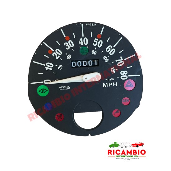 Speedometer & Facia MPH VEGLIA BORLETTI
