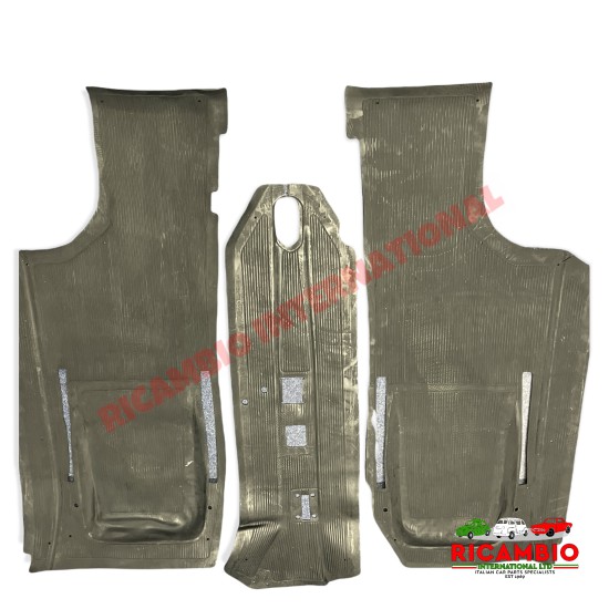 Juego de alfombrillas de goma originales (5 piezas) - Classic Fiat 500