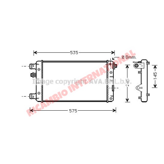 Radiator - Fiat Seicento MPI