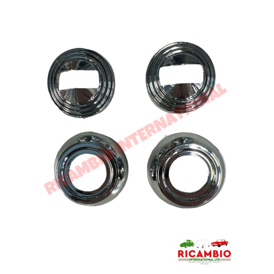 Kit espaciador interior de plástico cromado - Classic Fiat 500, 126