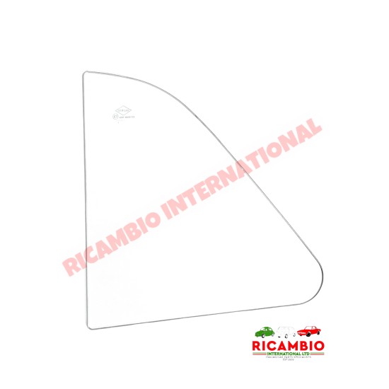 N/S Left Hand Front Quarter Light Glass (ORIGINAL TYPE) - Classic Fiat 500