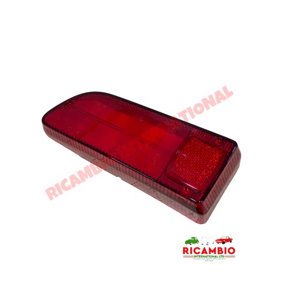 N/S Left Hand Rear Lamp Lens RED - Fiat 850, Lamborghini Miura