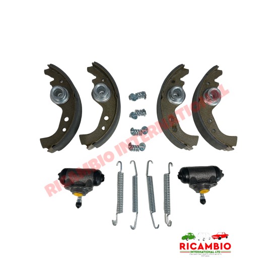 Kit Freno Trasero (Zapatas,Cilindros,Muelles,Guarniciones) - Fiat 600
