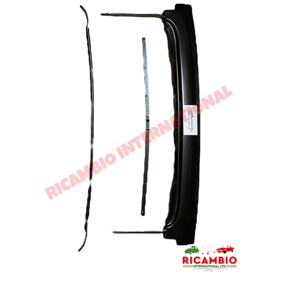 Front Sunroof Bar Kit  (BLACK) - Classic Fiat 500