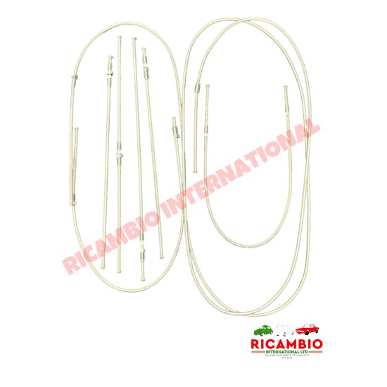 Steel Galvanised Brake Pipe Kit - Fiat 850 Coupe,Spider