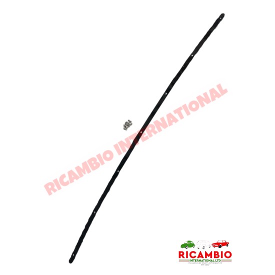 Tira de fijación delantera de la lona del techo solar y tornillos - Classic Fiat 500 N/D/G