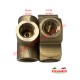Brass Three Way Brake Joint/T-Piece (SHORT UNION) - Classic Fiat 500, 600