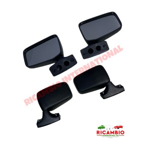 Kit Retrovisores Plástico Negro - Fiat 126