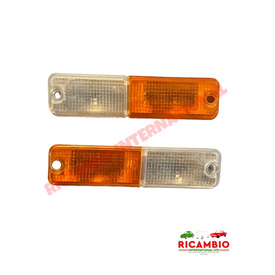 Front Indicator Combination Lens Kit - Fiat 127,128,131,132, Maserati