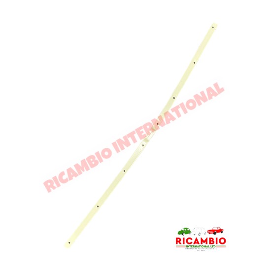 Front Sunroof Fixing Bar & Fitting Kit IVORY - Classic Fiat 500 F/L/R