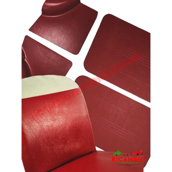 Kit interior rojo completo - Classic Fiat 500 F