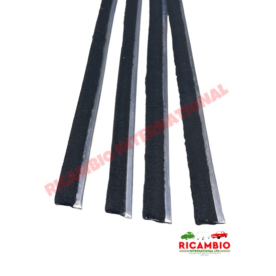 Door Glass Scrapper Weatherstrip Kit - Lancia Fulvia Coupe