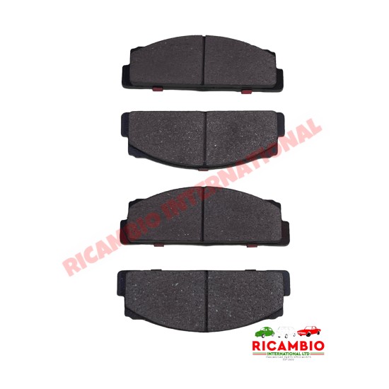 Juego de pastillas de freno traseras (HIGH PERFORMANCE) - Fiat Classic Panda 30/45,124,125,127,128,131,132,133,X19,Strada,Ritmo,900T/E Autobianchi A111,112, Lancia Beta Montecarlo