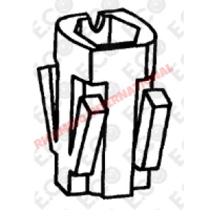 Kit de clips de moldura (2) - Fiat 127 s3,Strada/Ritmo,Regata,Uno