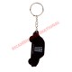 Green Fiat 500 PVC Keyring