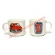 Set of 2 Porcelain Fiat 500 Espresso Cups