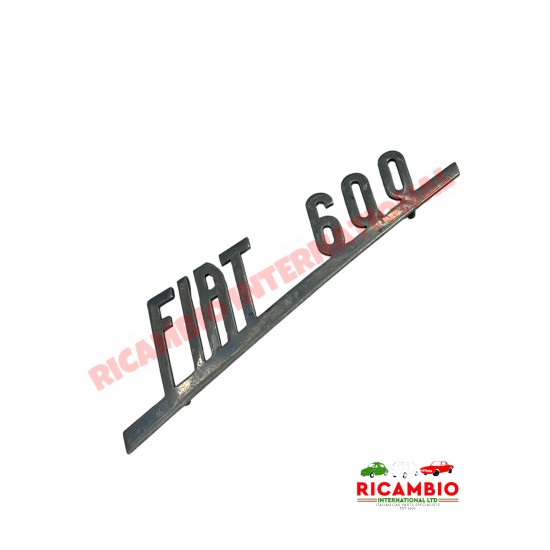 Aluminium Rear Badge & Clips - Fiat 600