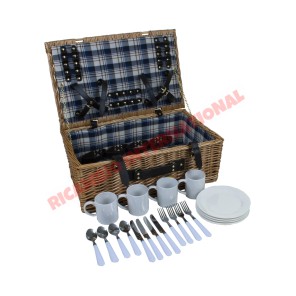 Cesta de picnic de mimbre para 4 personas - Classic Fiat 500,600