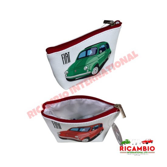 Retro Fiat 500 PVC Purse