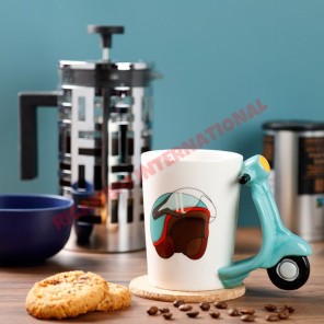 Taza con asa de cerámica Speed King Scooter