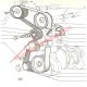 Cuscinetto e supporto del tendicinghia completo - Fiat 130