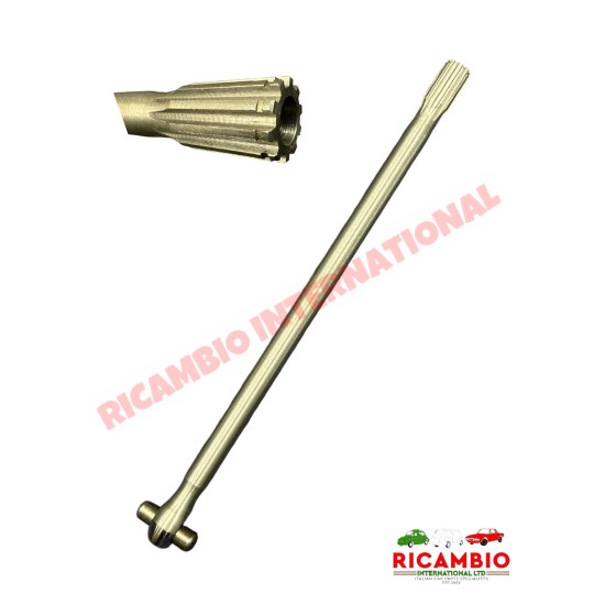 Eje de transmisión (Curso 10 Spline) - Fiat 600