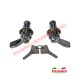 Rear Engine Lid Chrome Lock Kit - Autobianchi Bianchina Berlina