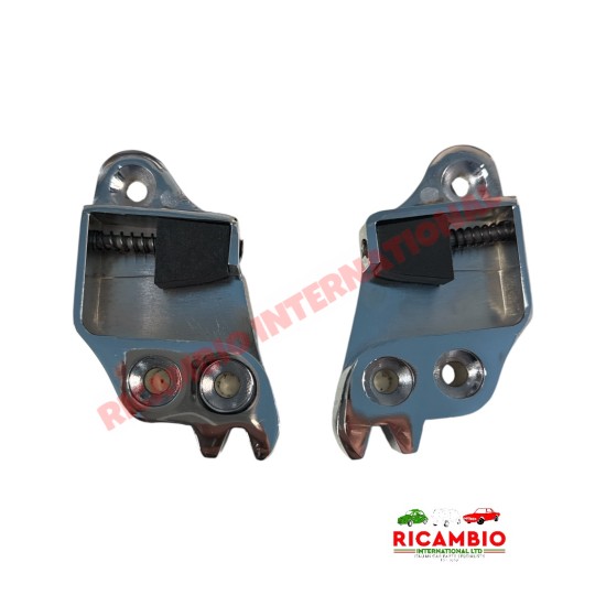 Door Lock Chrome Catch Kit - Autobianchi Bianchina Trasformabile