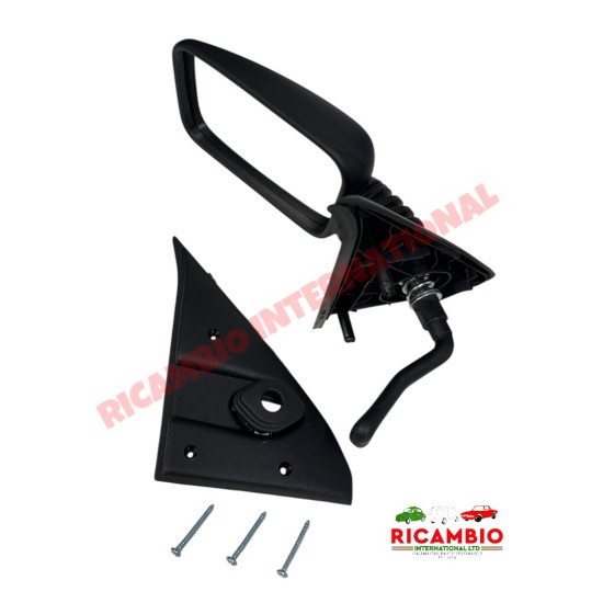 N/S Left Hand Mirror Remote Adjustable INC FITTINGS - Classic Fiat Panda