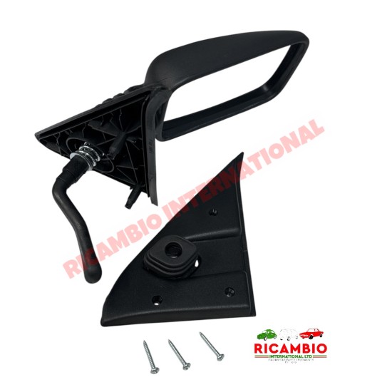 O/S Right Hand Mirror Remote  Adjustable inc Fittings- Classic Fiat Panda