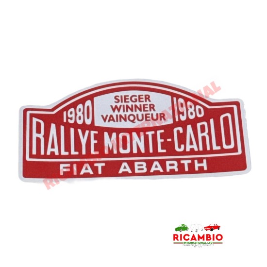 Sticker 'RALLYE MONTE-CARLO' - Fiat Abarth