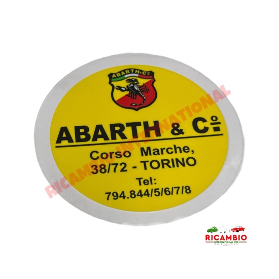 Window Sticker Abarth Torino