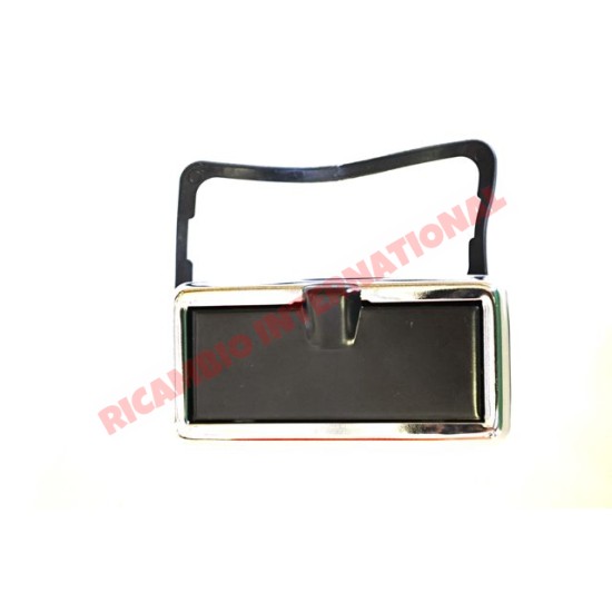 Chrome & Black Ashtray - Classic Fiat 500, 126, 600