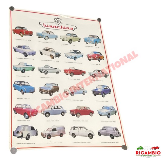 Laminated Poster - Autobianchi Bianchina models from 1950's to 1970's