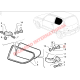 Pasador bisagra ventana lateral trasera - Fiat 126, Seicento