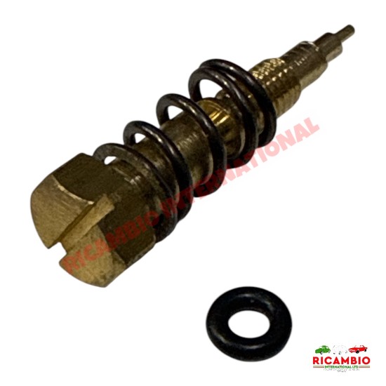 Carburettor Idle Adjusting Screw & Seal - Classic Fiat 500, Autobianchi Bianchina