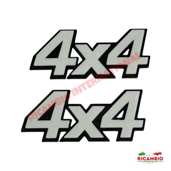 Kit Insignia Lateral '4x4' (BLANCO) - Classic Fiat Panda