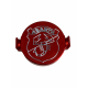Red Aluminium Abarth Shield  + £3.00 
